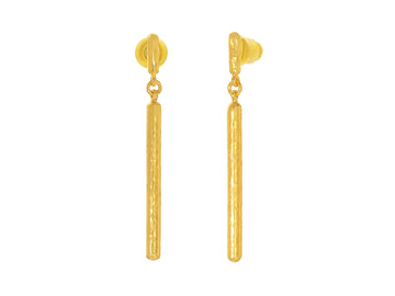 GURHAN, GURHAN Vertigo Gold Single Drop Earrings, 1 3/4" Long