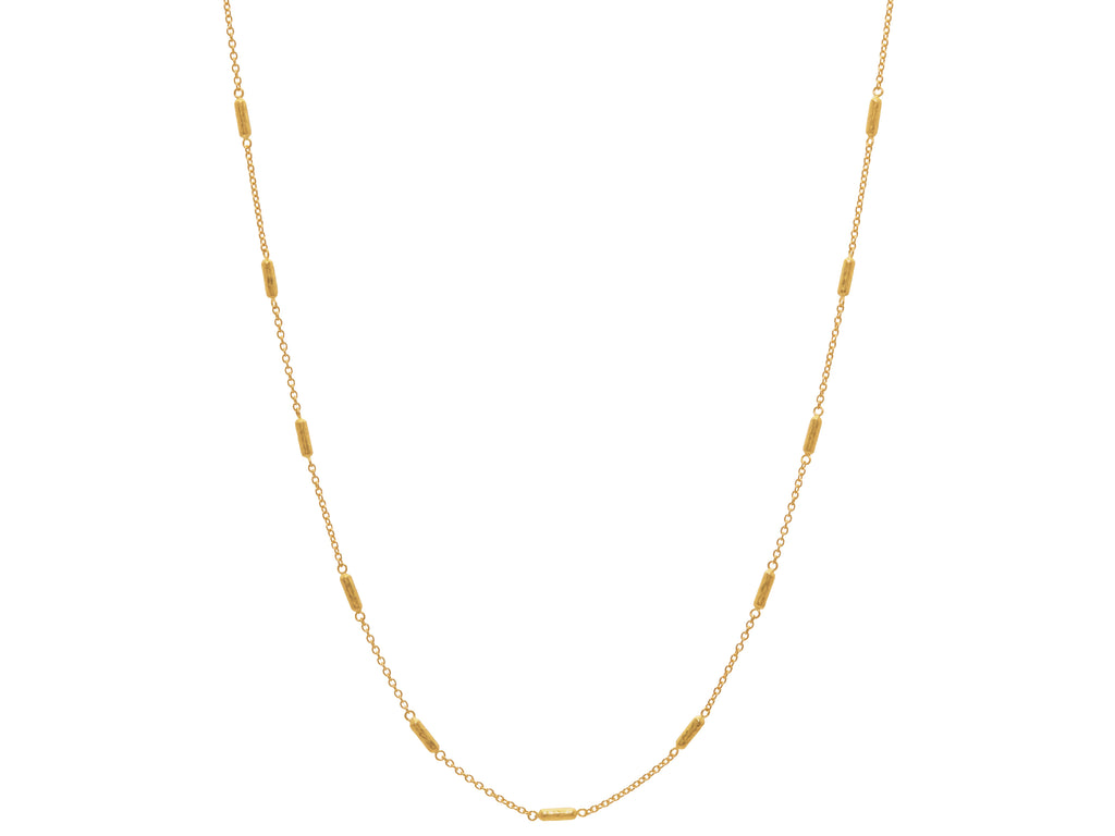 GURHAN, GURHAN Vertigo Gold Station Short Necklace, Small Beads on Thin Chain