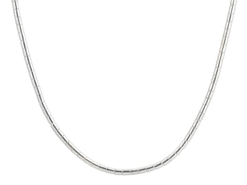 GURHAN, GURHAN Vertigo Sterling Silver Single-Strand Beaded Short Necklace, Small Tube Beads