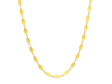 GURHAN, GURHAN Willow Gold Single Short Necklace, 10mm Leaf Flakes