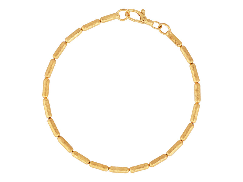 GURHAN Vertigo 24K Gold Beaded Bracelet, 2.5mm Hammered Beads