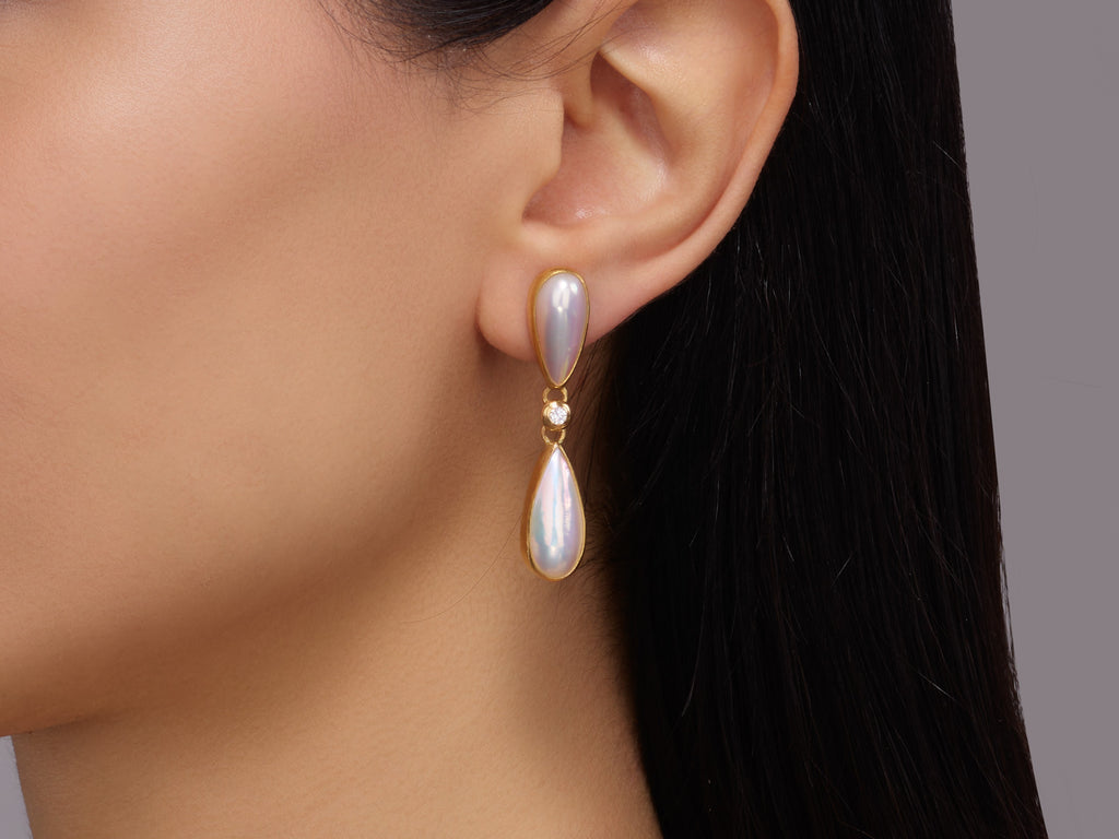 Gurhan One Of A Kind 24K & Silver Gemstone Drop Earrings Gurhan One Of A Kind 24K & Silver Gemstone Drop Earrings
