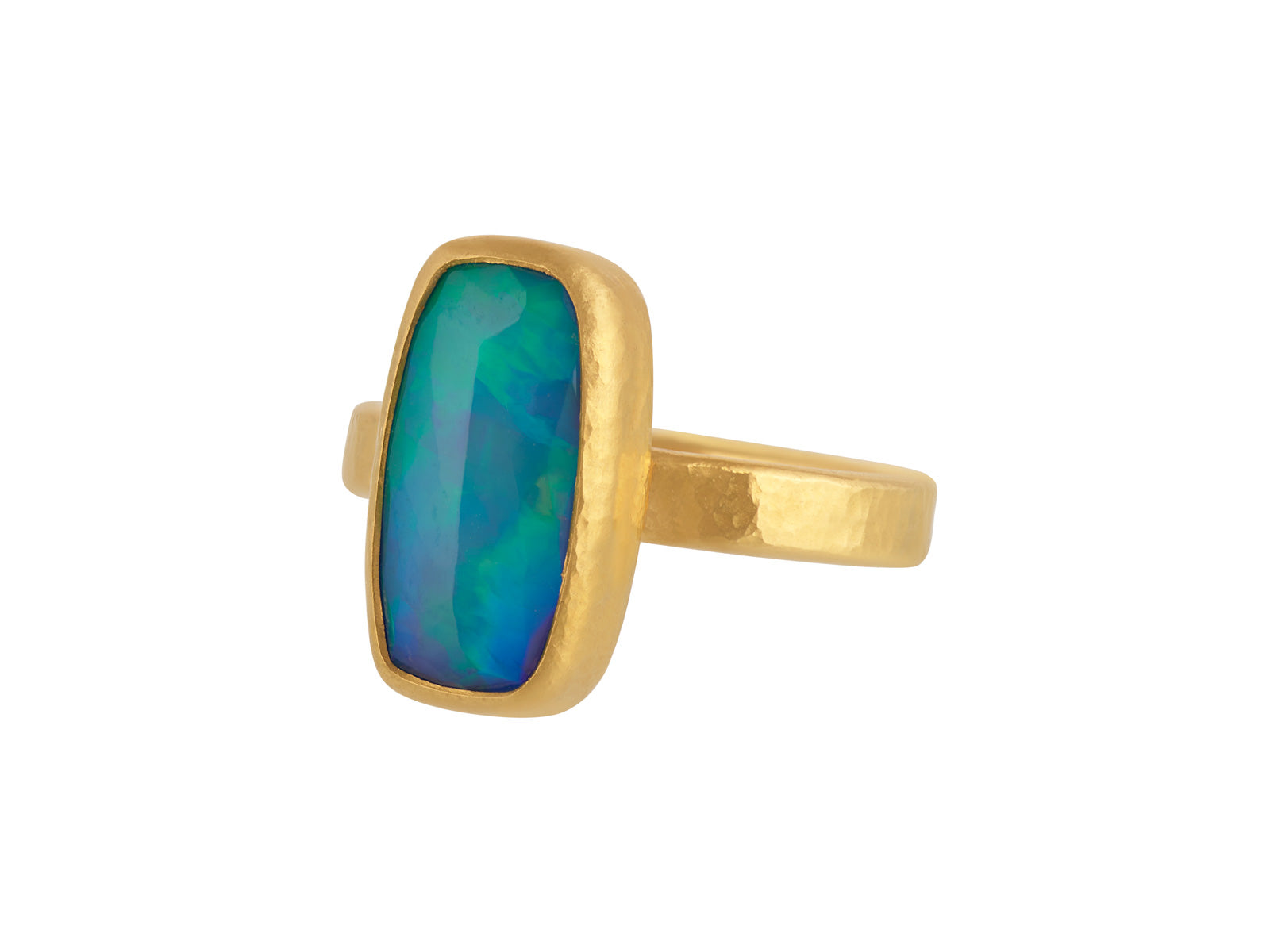 GURHAN Elements Gold Opal Center Stone Cocktail Ring