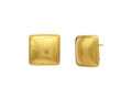 GURHAN, GURHAN Amulet Gold Clip Post Stud Earrings, 20mm Square, with No Stone