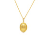 GURHAN, GURHAN Amulet Gold Pendant Necklace, 18x13mm Oval, with Diamond
