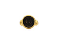 GURHAN, GURHAN Antiquities Gold Stone Cocktail Ring, 15mm Round, with Coin
