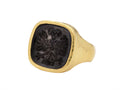 GURHAN, GURHAN Antiquities Gold Stone Statement Ring, 20mm Square, with Intaglio
