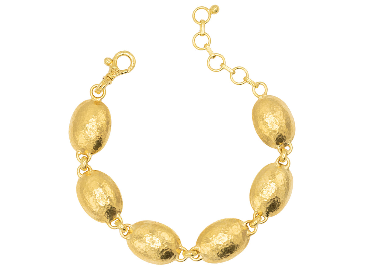 GURHAN, GURHAN Spell Gold All Around Bracelet, Oval, with No Stone
