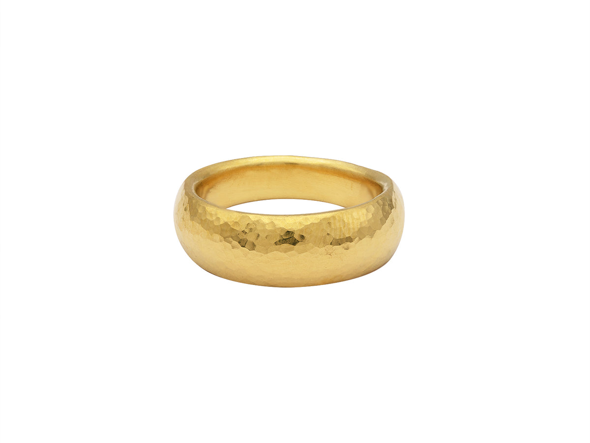 GURHAN, GURHAN Bridal Gold Plain Band Ring, 7mm Wide, with No Stone