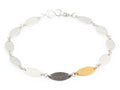 GURHAN, GURHAN Willow Sterling Silver All Around Bracelet, Tri-Tonal, with No Stone & Gold Accents