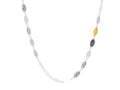 GURHAN, GURHAN Willow Sterling Silver Single Strand Necklace, Short Medium, with No Stone & Gold Accents