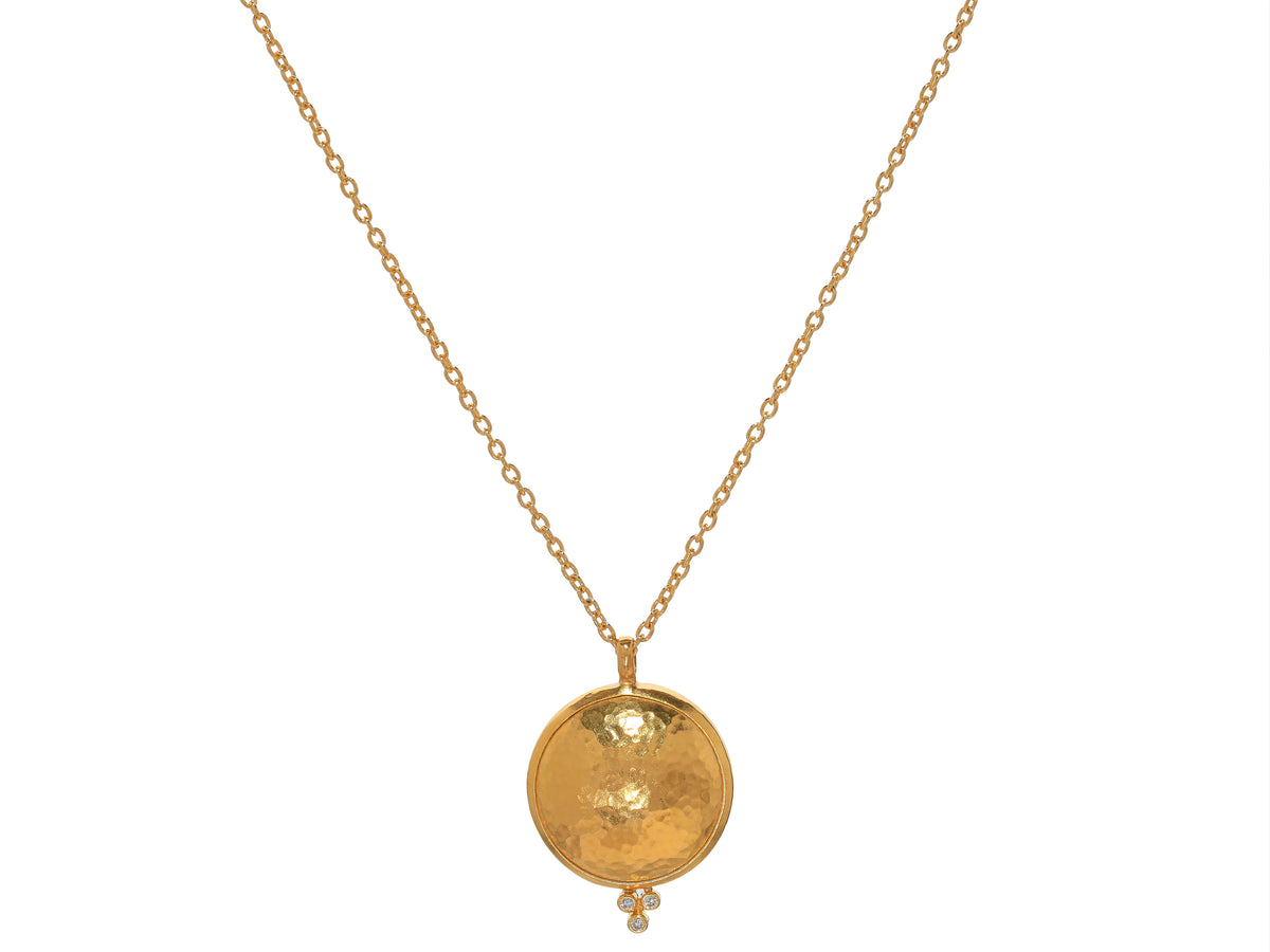 GURHAN, GURHAN Amulet Gold Pendant Necklace,  with Diamond