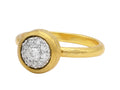 GURHAN, GURHAN Celestial Gold Round Stacking Ring, 9mm, with Diamond Pave