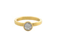 GURHAN, GURHAN Delicate Gold Center Stone Stacking Ring, Round Rosecut, with Diamond