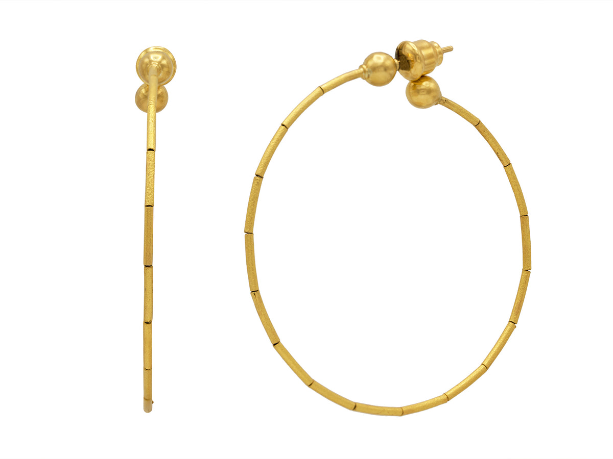 GURHAN, GURHAN Delicate Gold Hoop Earrings, with No Stone