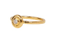 GURHAN, GURHAN Droplet Gold Stacking Ring, 8mm Round, Diamond