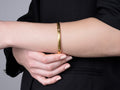GURHAN, GURHAN Hoopla Gold Bangle Bracelet, 5.5mm Wide, with Diamond