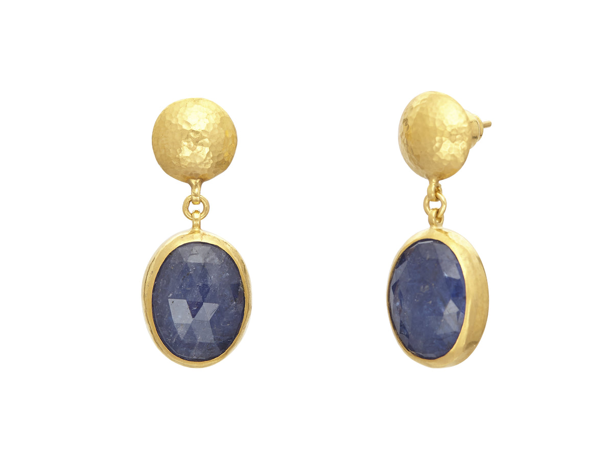 GURHAN, GURHAN Prism Gold Drop Earrings,  with Tanzanite