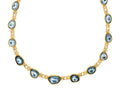 GURHAN, GURHAN Elements Gold All Around Short Necklace, Butterfly Links, with Topaz and Diamond