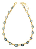 GURHAN, GURHAN Elements Gold All Around Short Necklace, Butterfly Links, with Topaz and Diamond