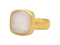 GURHAN, GURHAN Elements Gold Stone Cocktail Ring, 12mm Square, with Moonstone