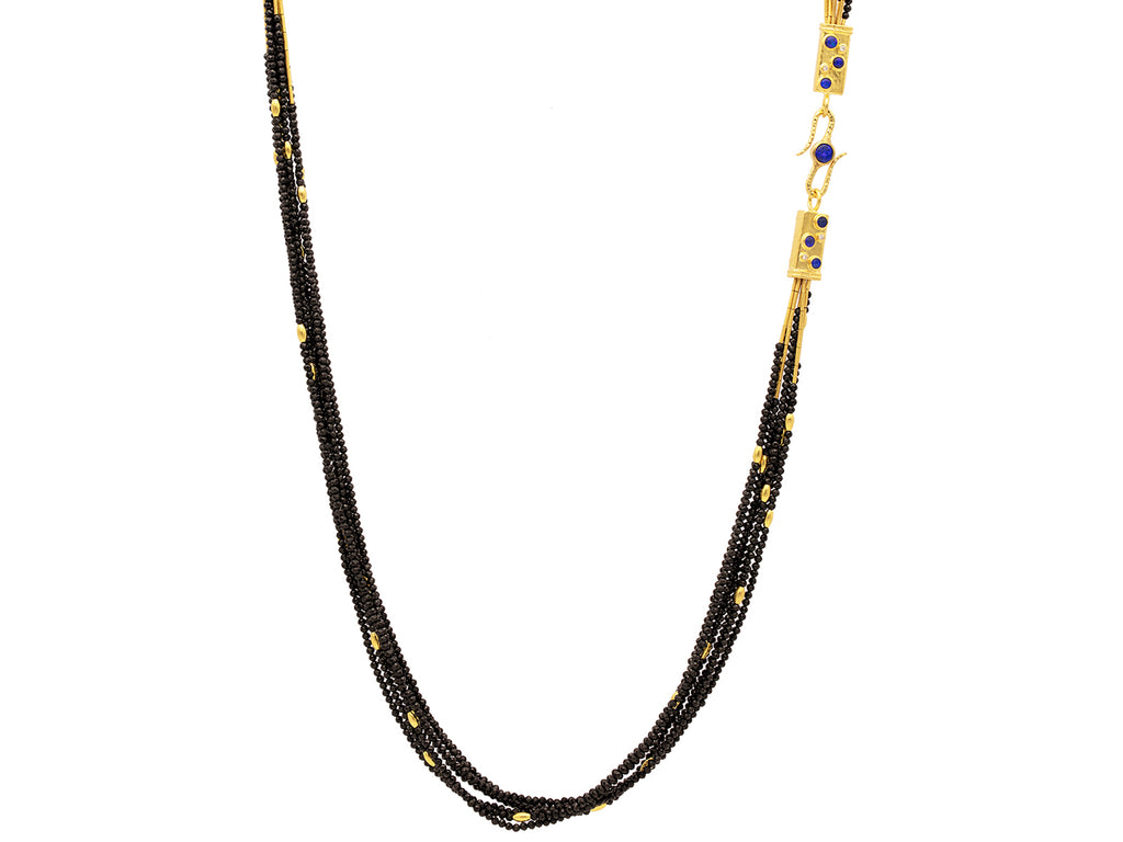 GURHAN, GURHAN Flurries Gold Spinel Beaded Long Necklace, 7-Strand with Double "S" Clasp