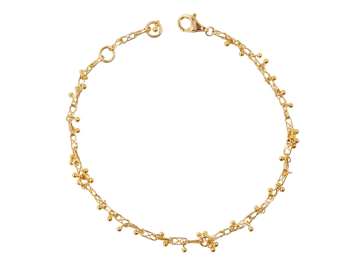 GURHAN, GURHAN Boucle Gold Single Strand Bracelet, Delicate, with No Stone