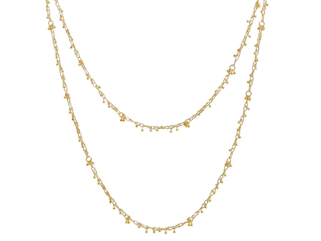 GURHAN, GURHAN Boucle Gold Cluster Necklace, Light, with No Stone