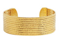 GURHAN, GURHAN Mango Gold Cuff Bracelet, Grooved Wide, with No Stone