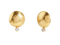 GURHAN, GURHAN Spell Gold Stud Earrings, Lentil, with Diamond