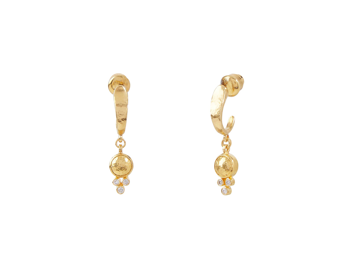 GURHAN, GURHAN Amulet Gold Drop Earrings,  with Diamond