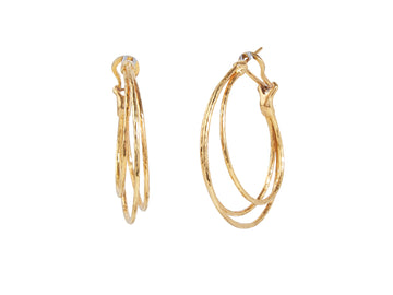 GURHAN, GURHAN Geo Gold Hoop Earrings, Triple Oval