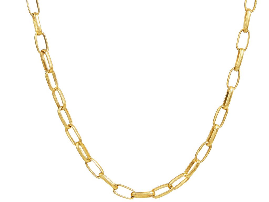 GURHAN, GURHAN Hoopla Gold Link Short Necklace, 6.5mm Oval Links