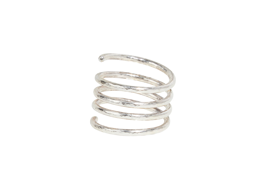 GURHAN, GURHAN Geo Sterling Silver Coil Ring, Plain, with No Stone