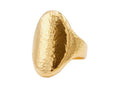 GURHAN, GURHAN Mango Gold Feature Ring, Wide Concave, with No Stone