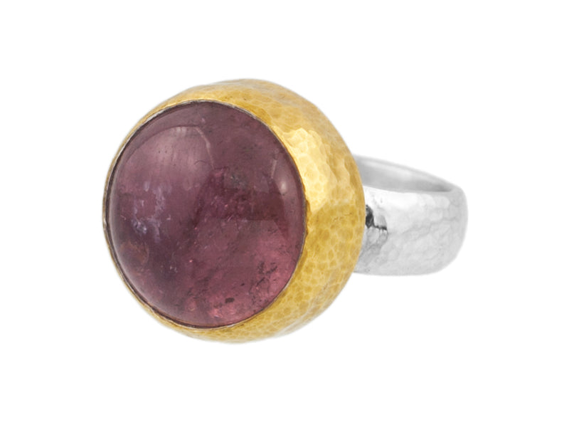GURHAN, GURHAN Galapagos Sterling Silver Cocktail Ring, Tourmaline, Gold Accents