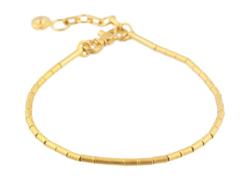 GURHAN, GURHAN Vertigo Gold Single Strand Bracelet,  with No Stone
