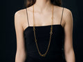 GURHAN, GURHAN Hoopla Gold Link Long Necklace, Mixed Round, with No Stone
