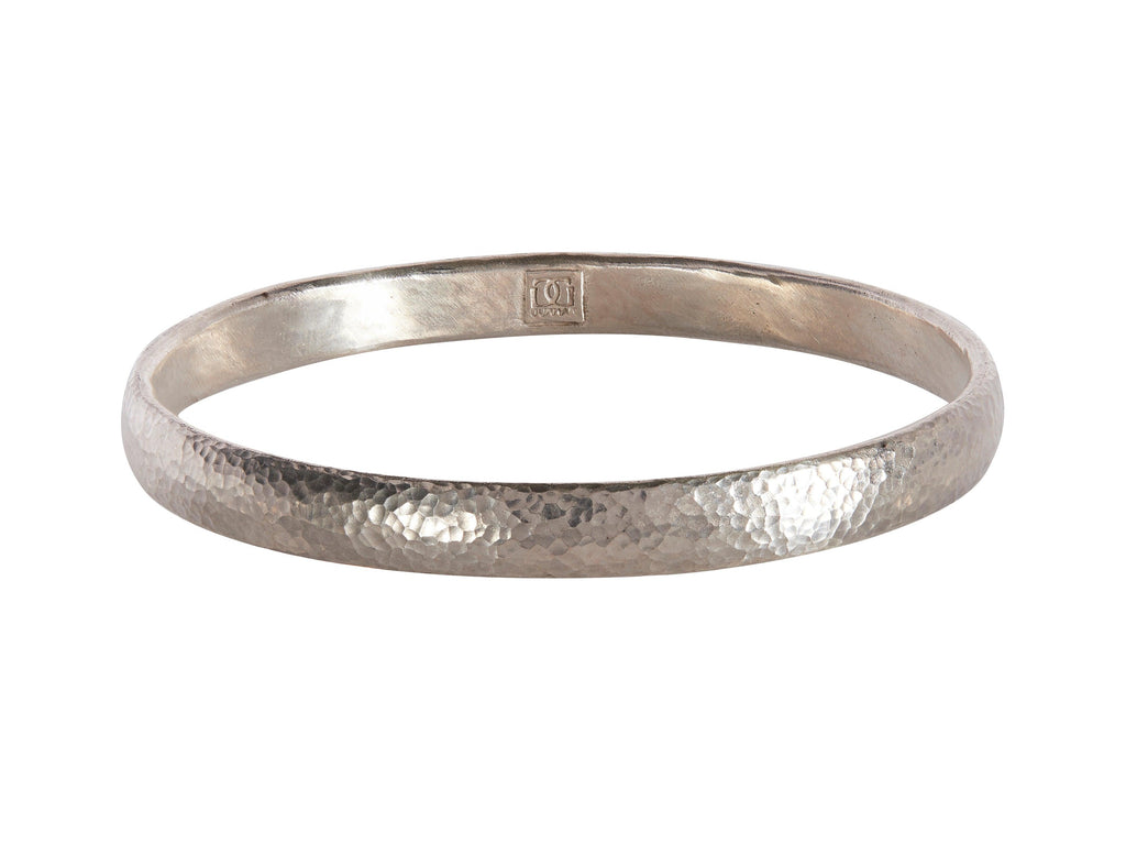 GURHAN, GURHAN Hoopla Sterling Silver Stacking Bangle Bracelet, 5.5mm Wide, Gold Accents