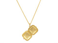 GURHAN, GURHAN Locket Gold Square Pendant Necklace, 30x23mm, with Diamond Accents