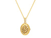 GURHAN, GURHAN Locket GoldPendant Necklace, 36mm Oval, with Diamond
