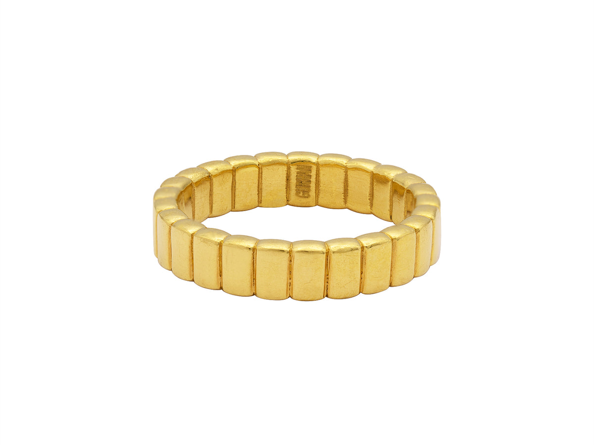 GURHAN, GURHAN Mens Gold Plain Band Ring, 5mm Wide, with No Stone
