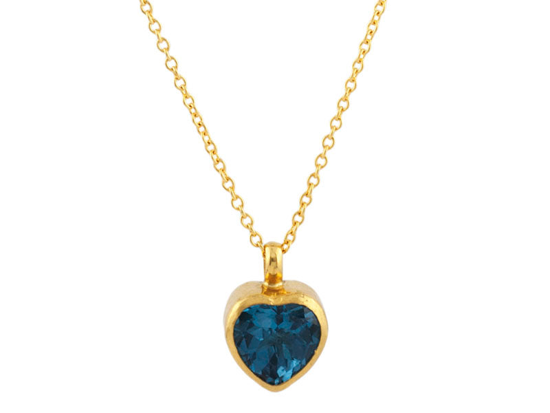 GURHAN, GURHAN Prism Gold Pendant Necklace,  with Topaz
