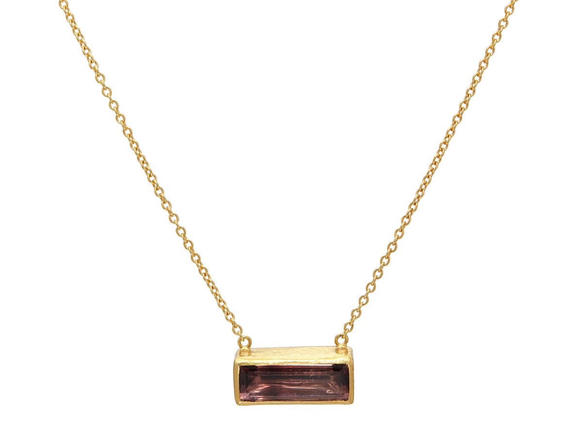 GURHAN, GURHAN Prism Gold Bar Necklace,  with Tourmaline