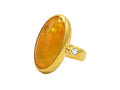 GURHAN, GURHAN Rune Gold Stone Ring,  with Opal and Diamond
