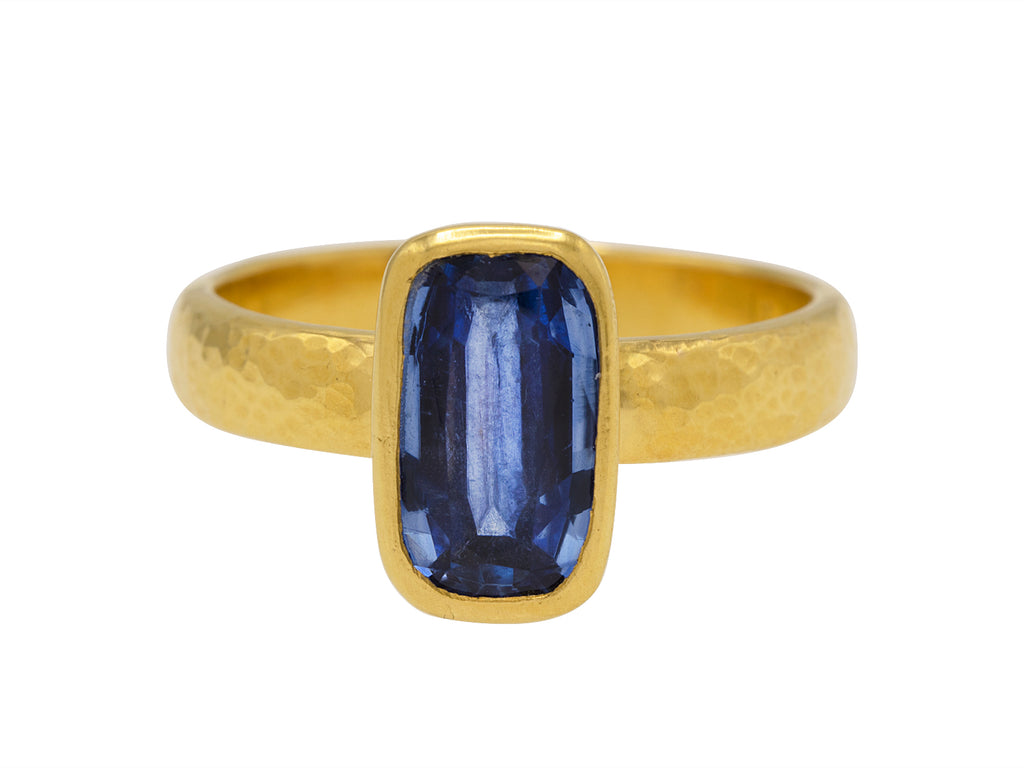GURHAN, GURHAN Prism Gold Center Stone Ring, Rectangle, with Kyanite