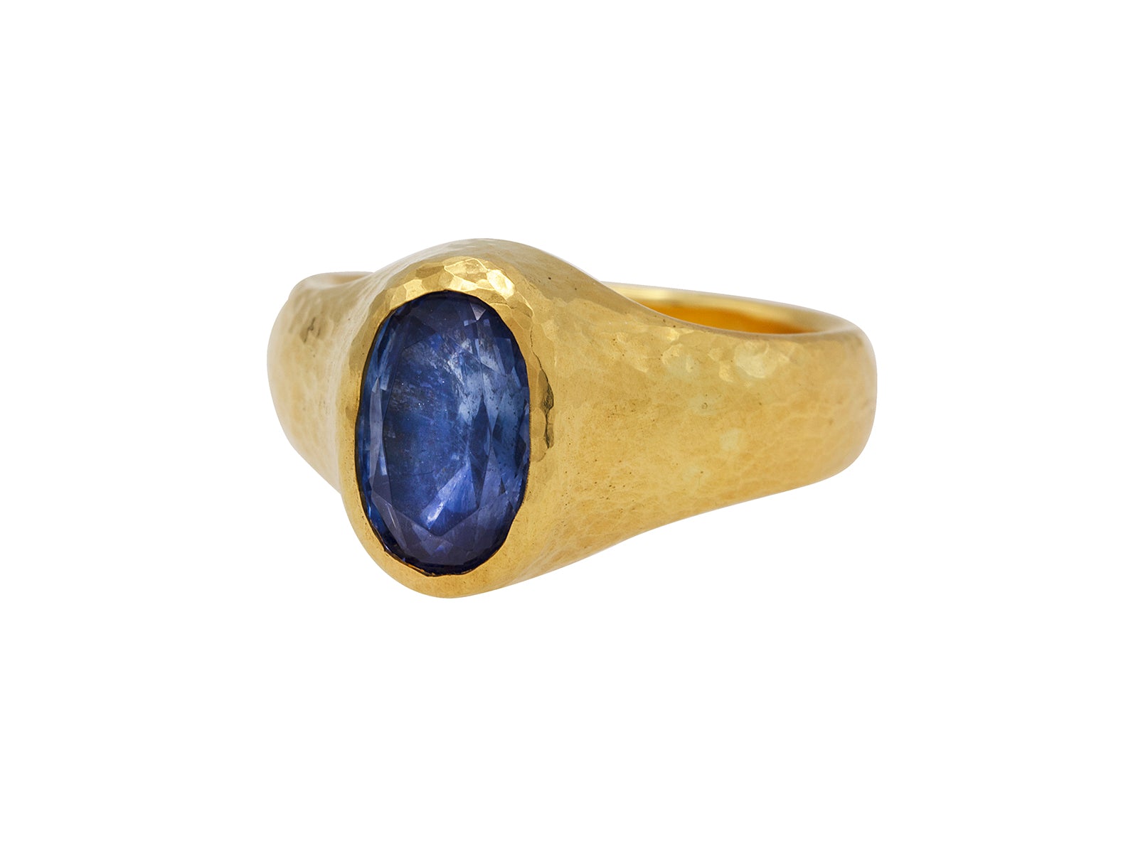 GURHAN Prism Gold Center Stone Ring, with Sapphire