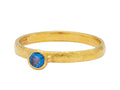 GURHAN, GURHAN Prism Gold Center Stone Stacking Ring, 4mm Round, with Topaz