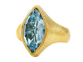 GURHAN, GURHAN Prism Gold Center Stone Ring, with Topaz