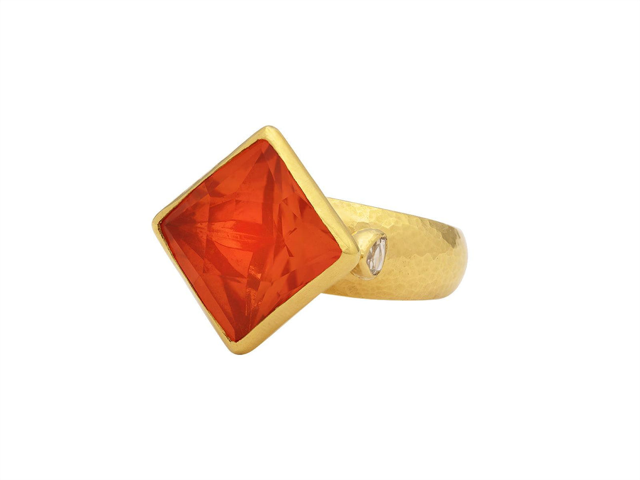 GURHAN, GURHAN Prism Gold Mexican Opal Cocktail Ring, 14mm Square